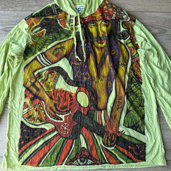 Baam Weed Natural Inspiration Cultural Long Sleeve Hoodie - Picture 5 of 13